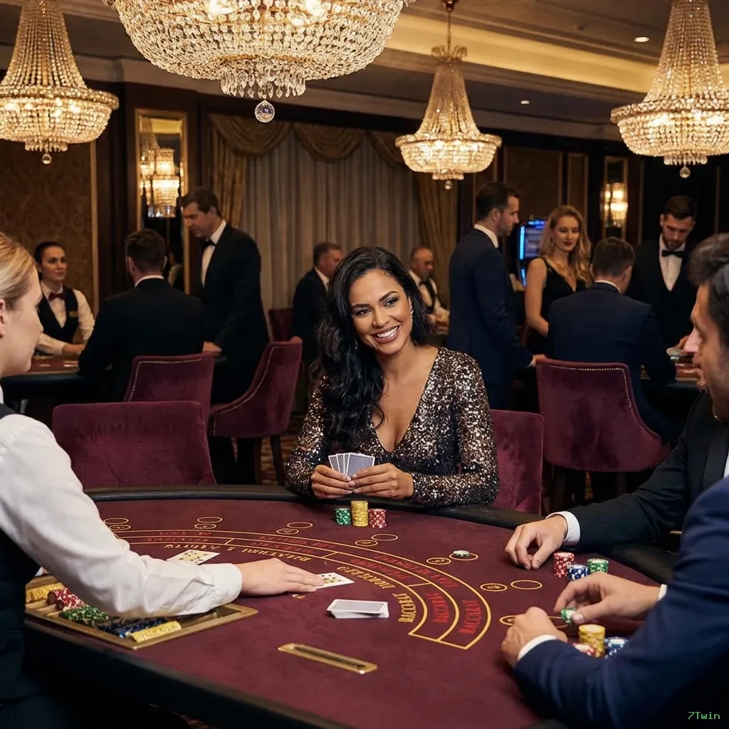 Cassino ao vivo da 7Twin com dealers reais